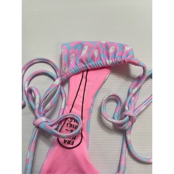NWOT Frankie’s Tia Floral Print Terry Bikini Bottoms Size Large New - Picture 4 of 6